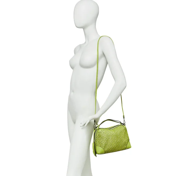 Donna GIANNI CHIARINI Borsa Alifa in pelle e rafia Col.