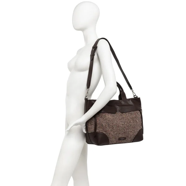 Donna GIANNI CHIARINI Borsa Duna in pelle e lana Col.