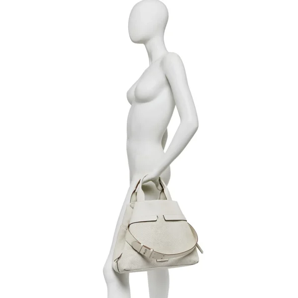 Donna GIANNI CHIARINI Borsa Duna in pelle e tessuto Col.