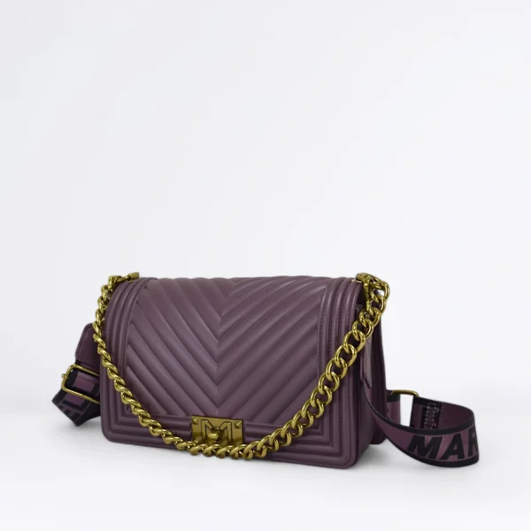 Donna MARC ELLIS Borsa Flat M Col. Dark mauve