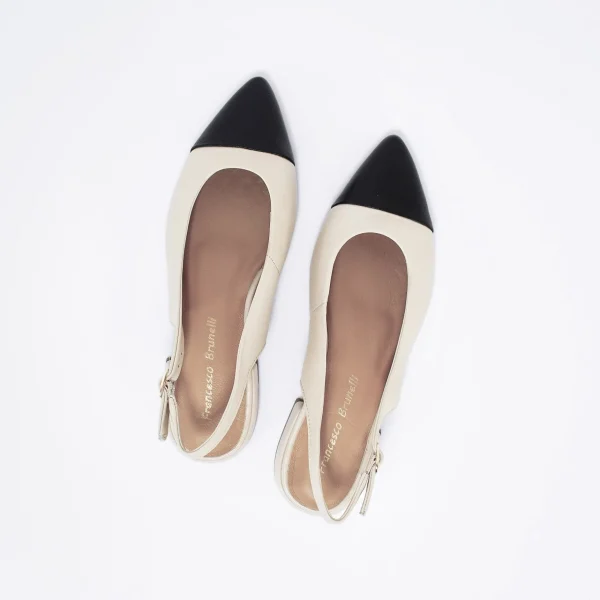 Donna FRANCESCO BRUNELLI Chanel basso in Pelle Col.
