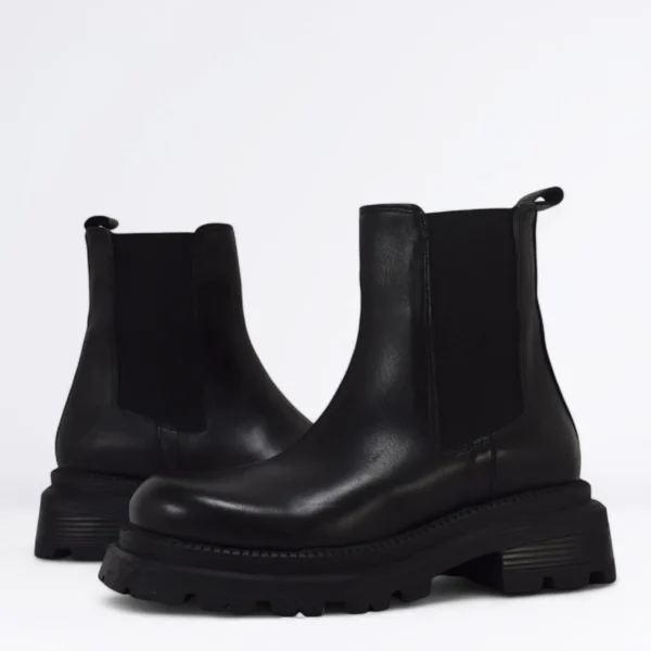 Donna ALBANO Polacco beatles in pelle Col.
