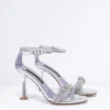 Donna ALBANO Sandalo strass in Pelle Col.