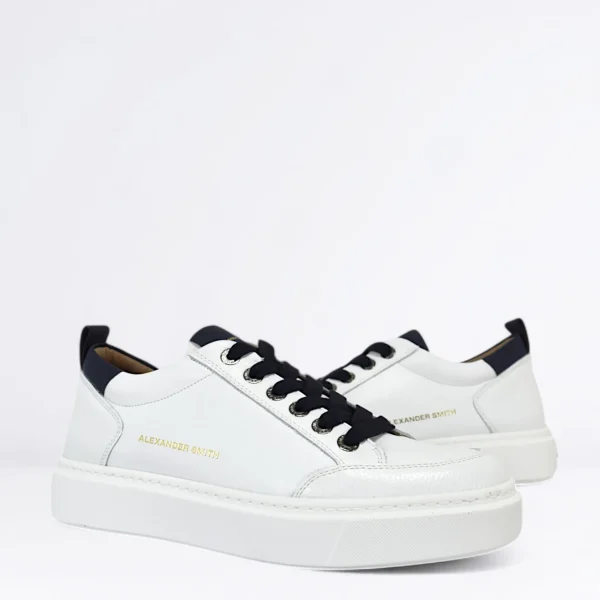 Uomo ALEXANDER SMITH Sneaker Bond in pelle Col. Blu