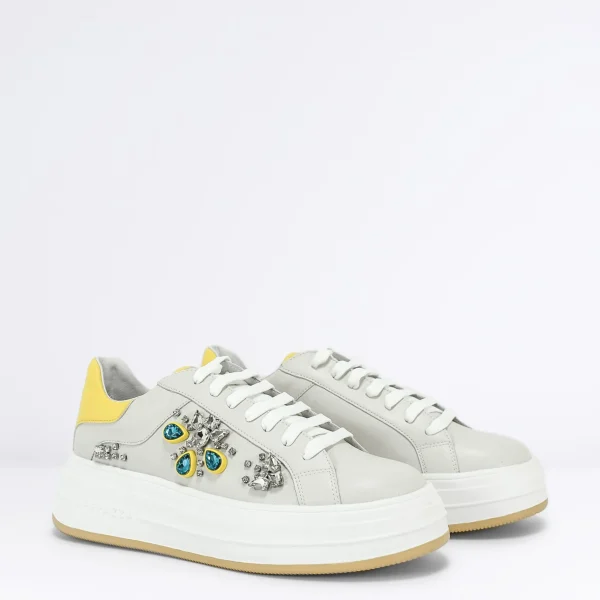 Donna APEPAZZA Sneaker in Pelle Col. Bianco