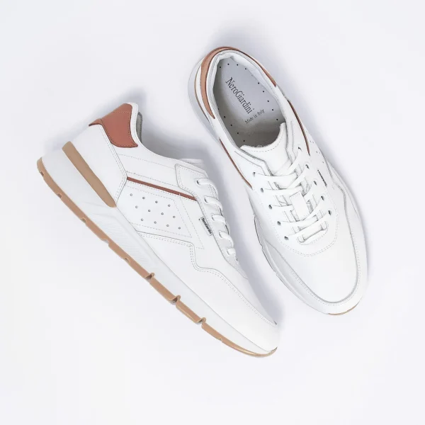 Uomo NERO GIARDINI Sneaker in Pelle Col. Bianco
