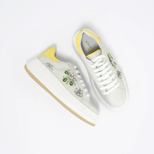 Donna APEPAZZA Sneaker in Pelle Col. Bianco