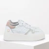 Donna D.A.T.E. Sneaker Step in pelle Col. Rosa