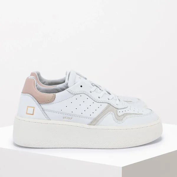 Donna D.A.T.E. Sneaker Step in pelle Col. Rosa