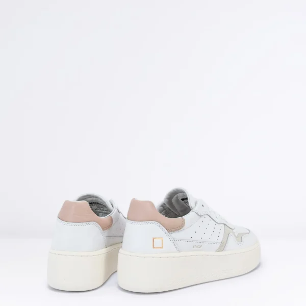 Donna D.A.T.E. Sneaker Step in pelle Col. Rosa