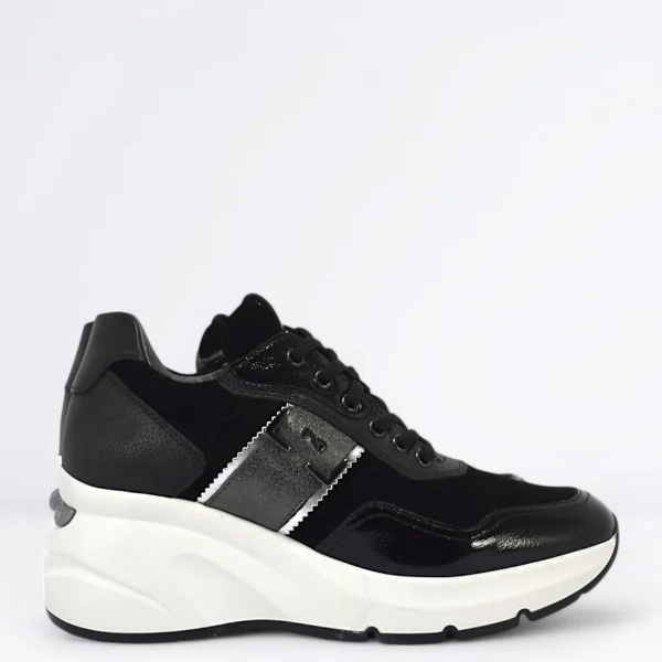 Donna NERO GIARDINI Sneaker Zeppa Col.