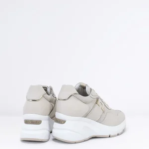Donna NERO GIARDINI Sneaker zeppa in Pelle Col.