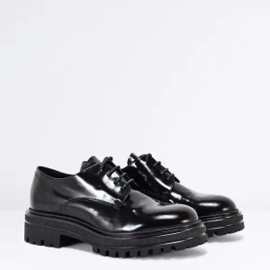 Donna VSL Stringata derby in pelle Col.