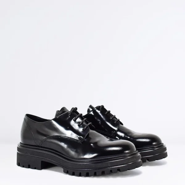 Donna VSL Stringata derby in pelle Col.