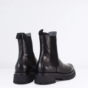Donna NERO GIARDINI Tronchetto Chelsea in Pelle Col.